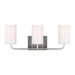 Generation Lighting - GLV1003EN3/BS - Three Light Vanity - Rhett - Brushed Steel