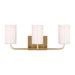 Generation Lighting - GLV1003EN3/SB - Three Light Vanity - Rhett - Satin Bronze