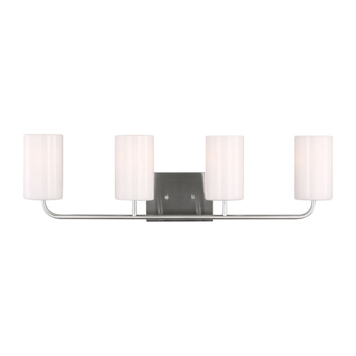 Generation Lighting - GLV1004EN3/BS - Four Light Vanity - Rhett - Brushed Steel