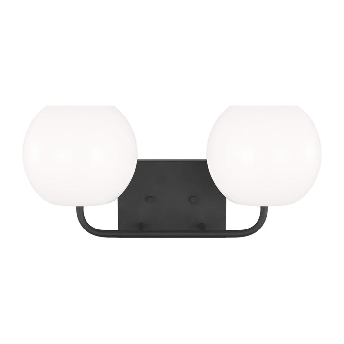 Generation Lighting - GLV1012EN3/MBK - Two Light Vanity - Rory - Midnight Black