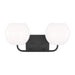 Generation Lighting - GLV1012EN3/MBK - Two Light Vanity - Rory - Midnight Black