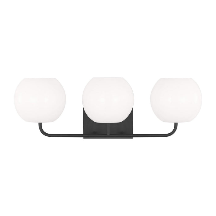 Generation Lighting - GLV1013EN3/MBK - Three Light Vanity - Rory - Midnight Black