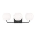 Generation Lighting - GLV1013EN3/MBK - Three Light Vanity - Rory - Midnight Black
