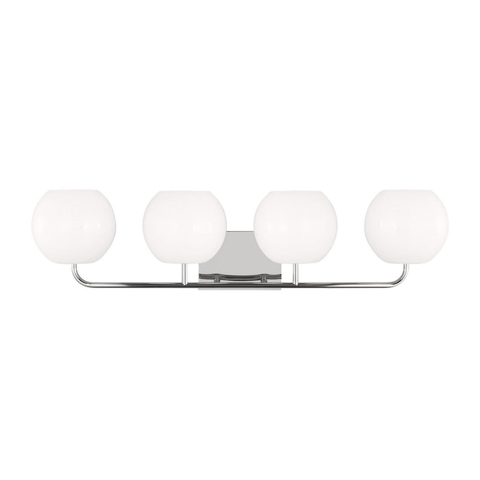 Generation Lighting - GLV1014EN3/CH - Four Light Vanity - Rory - Chrome
