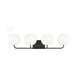 Generation Lighting - GLV1014EN3/MBK - Four Light Vanity - Rory - Midnight Black