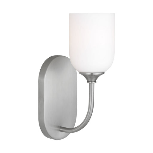 Emile One Light Vanity Brushed Steel