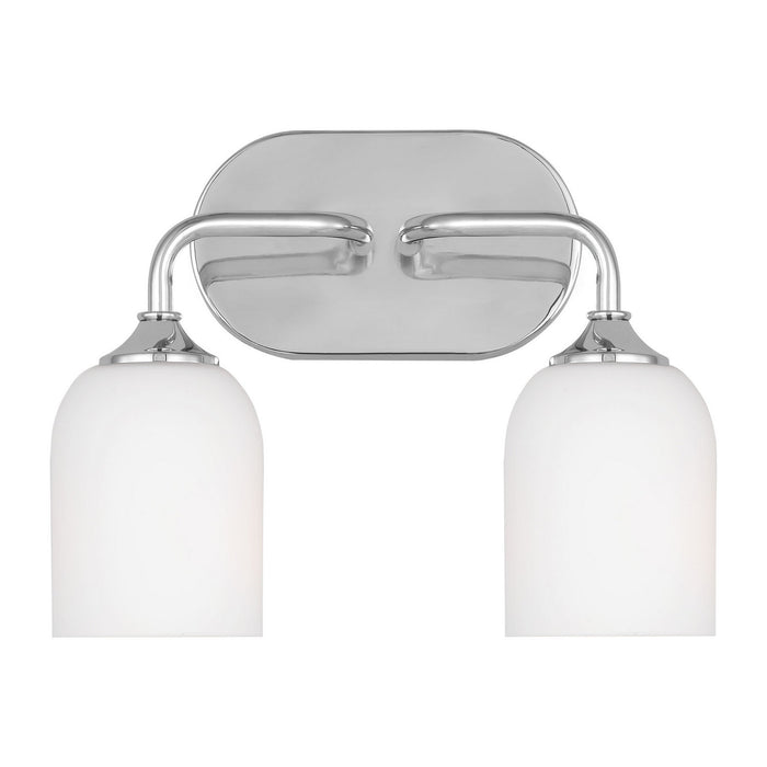 Generation Lighting - GLV1022EN3/CH - Two Light Vanity - Emile - Chrome