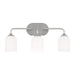 Generation Lighting - GLV1023EN3/BS - Three Light Vanity - Emile - Brushed Steel