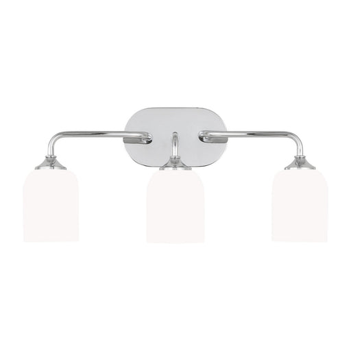 Emile Three Light Vanity Chrome