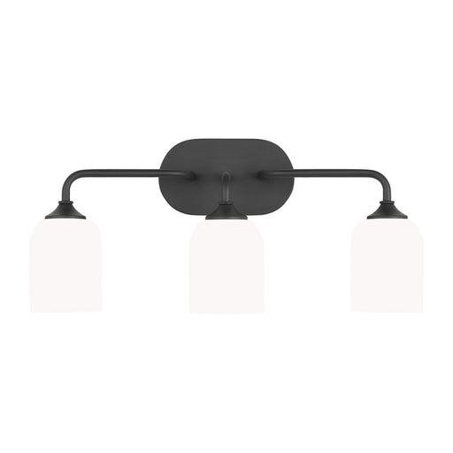 Generation Lighting - GLV1023EN3/MBK - Three Light Vanity - Emile - Midnight Black