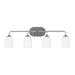 Generation Lighting - GLV1024EN3/BS - Four Light Vanity - Emile - Brushed Steel