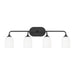 Generation Lighting - GLV1024EN3/MBK - Four Light Vanity - Emile - Midnight Black