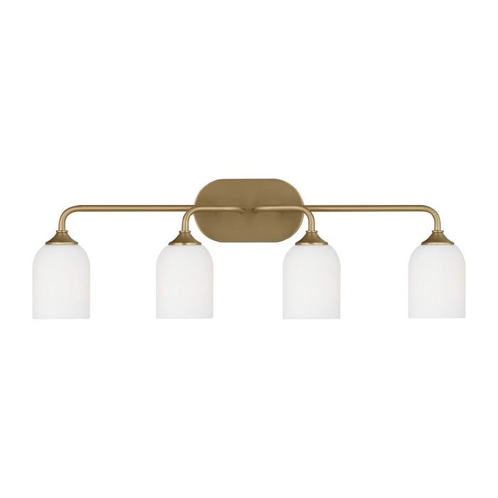 Generation Lighting - GLV1024EN3/SB - Four Light Vanity - Emile - Satin Bronze