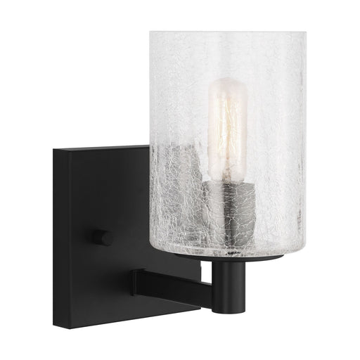 Parker One Light Wall / Bath Sconce Midnight Black