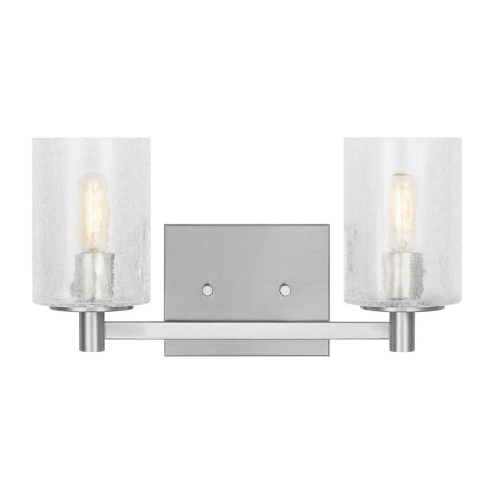 Generation Lighting - GLV1032EN/BS - Two Light Wall / Bath - Parker - Brushed Steel