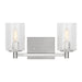 Generation Lighting - GLV1032EN/BS - Two Light Wall / Bath - Parker - Brushed Steel