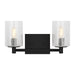 Generation Lighting - GLV1032EN/MBK - Two Light Wall / Bath - Parker - Midnight Black