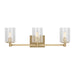 Generation Lighting - GLV1033EN/SB - Three Light Wall / Bath - Parker - Satin Bronze