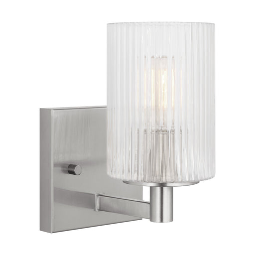 Lando One Light Wall / Bath Sconce Brushed Steel