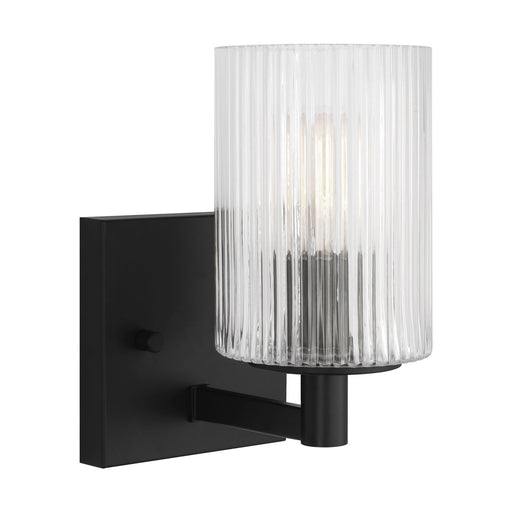 Lando One Light Wall / Bath Sconce Midnight Black