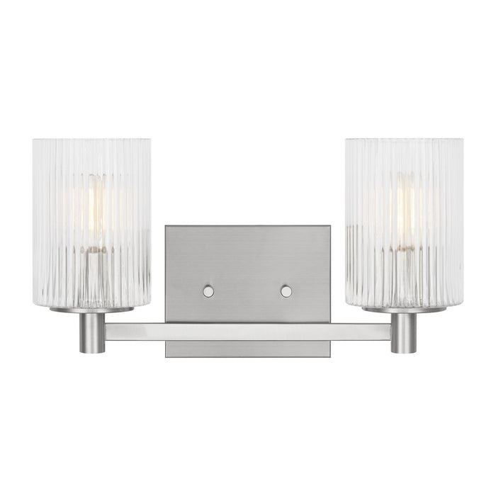 Generation Lighting - GLV1042EN/BS - Two Light Wall / Bath - Lando - Brushed Steel