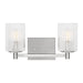 Generation Lighting - GLV1042EN/BS - Two Light Wall / Bath - Lando - Brushed Steel