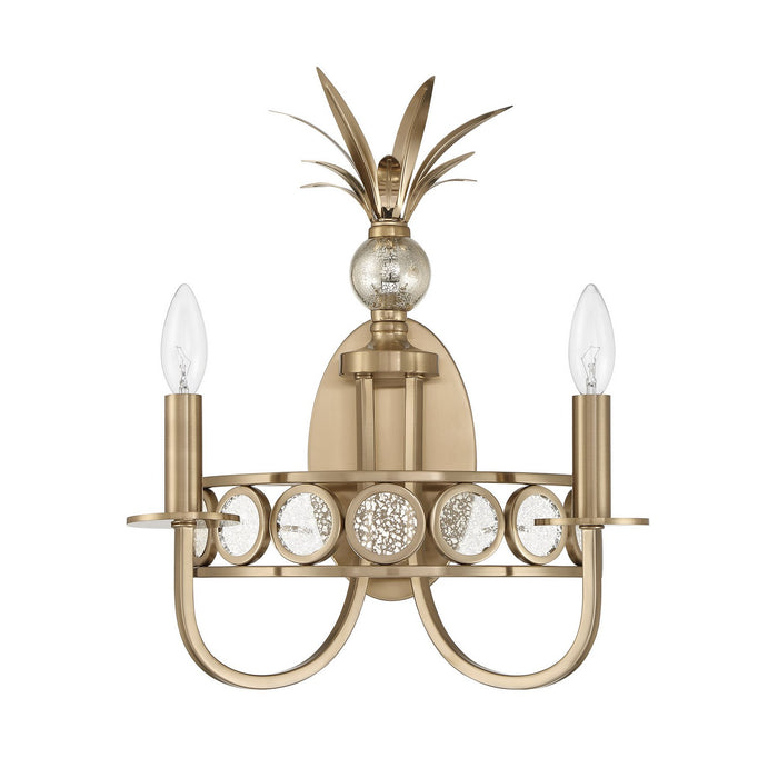 Savoy House - 9-1207-2-127 - Two Light Wall Sconce - Hearst - Noble Brass