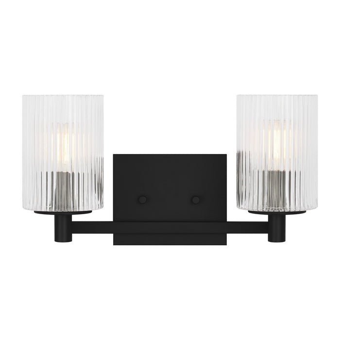Generation Lighting - GLV1042EN/MBK - Two Light Wall / Bath - Lando - Midnight Black