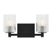 Generation Lighting - GLV1042EN/MBK - Two Light Wall / Bath - Lando - Midnight Black