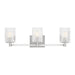 Generation Lighting - GLV1043EN/BS - Three Light Wall / Bath - Lando - Brushed Steel