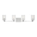 Generation Lighting - GLV1044EN/CH - Four Light Wall / Bath - Lando - Chrome