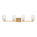 Generation Lighting - GLV1044EN/SB - Four Light Wall / Bath - Lando - Satin Bronze
