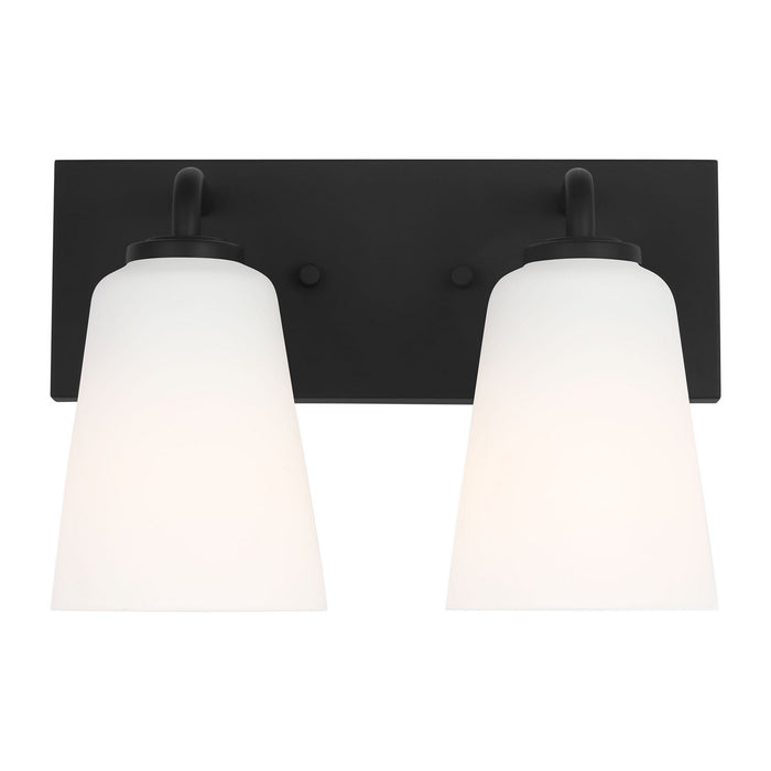 Generation Lighting - GLV1052MBK - Vanity - Miles - Midnight Black