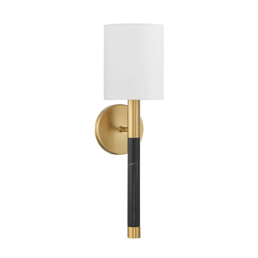 Conrad One Light Wall Sconce Warm Brass
