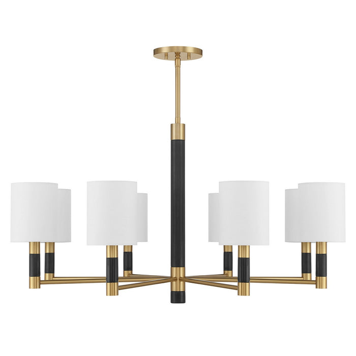 Savoy House - 1-4605-8-322 - Eight Light Chandelier - Conrad - Warm Brass