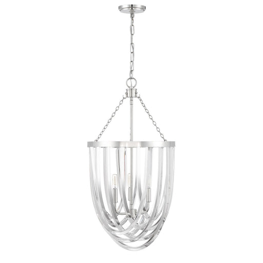 Jennings Three Light Pendant Polished Nickel