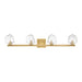 Savoy House - 8-1239-4-322 - LED Bathroom Vanity - Castello - Warm Brass