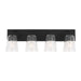 Generation Lighting - GLV1064MBK - Vanity - Miles - Midnight Black