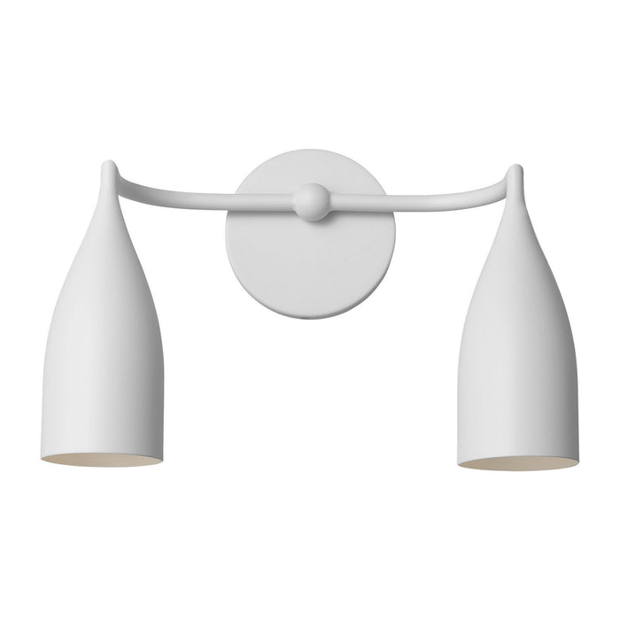 Generation Lighting - GLV1082MWT - Two Light Vanity - Maya - Matte White