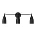 Generation Lighting - GLV1083MBK - Three Light Vanity - Maya - Midnight Black