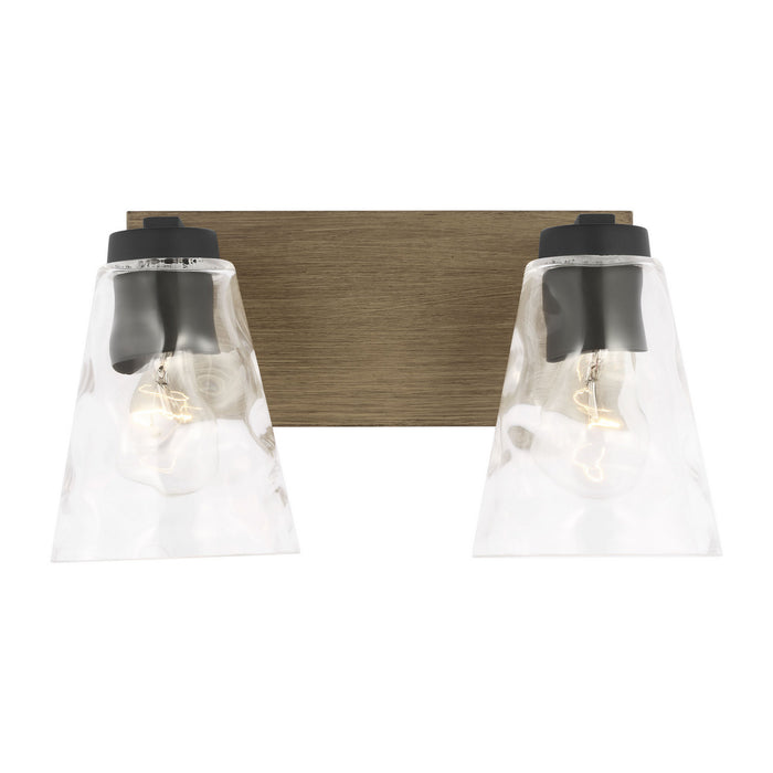 Generation Lighting - GLV1112MBKCRO - Vanity - Dunton - Midnight Black