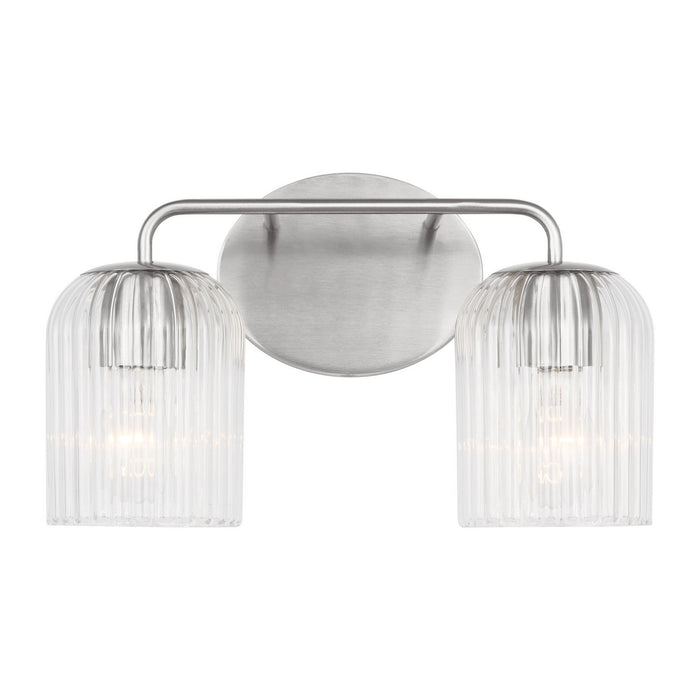 Generation Lighting - GLV1132BS - Two Light Vanity - Eisele - Brushed Nickel