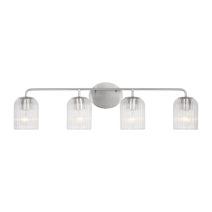 Generation Lighting - GLV1134BS - Four Light Vanity - Eisele - Brushed Nickel