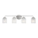 Generation Lighting - GLV1134BS - Four Light Vanity - Eisele - Brushed Nickel