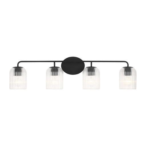 Eisele Four Light Vanity Midnight Black