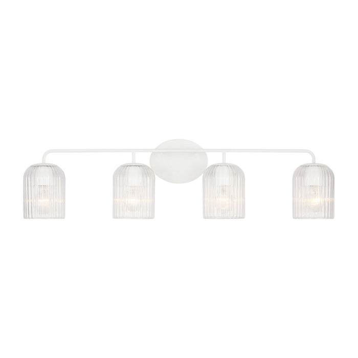 Generation Lighting - GLV1134MWT - Four Light Vanity - Eisele - Matte White