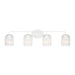Generation Lighting - GLV1134MWT - Four Light Vanity - Eisele - Matte White