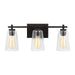 Visual Comfort Studio - VS24303MBK - Three Light Vanity - Mercer - Midnight Black