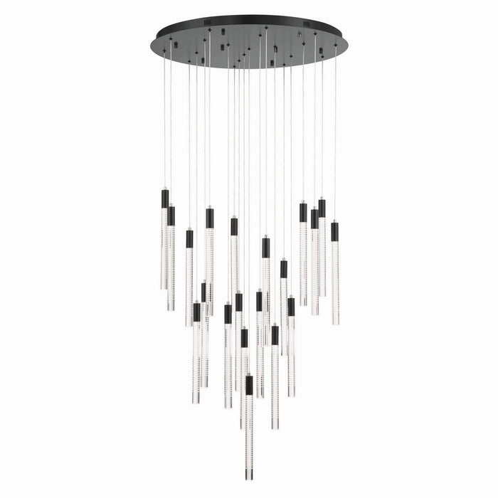 Artcraft - AC12140BK - LED Chandelier - Celine - Brass