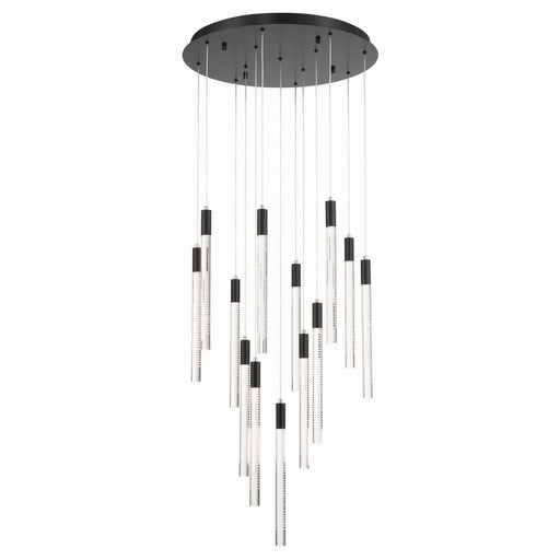 Celine LED Chandelier Black